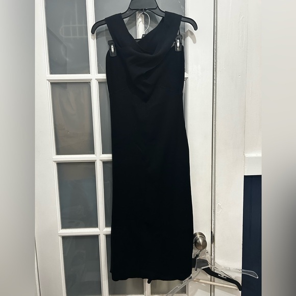 NEW! Banana Republic Volta Black Ribbed Halter Sweater Dress Size Large  #836687 - Picture 5 of 16